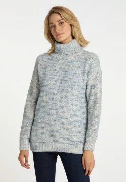 USHA FENIA - Pullover - Blau Mehrfarbig