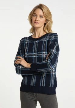 USHA FENIA - Pullover - Marine Mehrfarbig