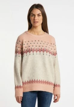 USHA FENIA - Pullover - Rosa Mehrfarbig