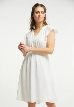 USHA RAKATA - Robe Chemise - Wollweiss