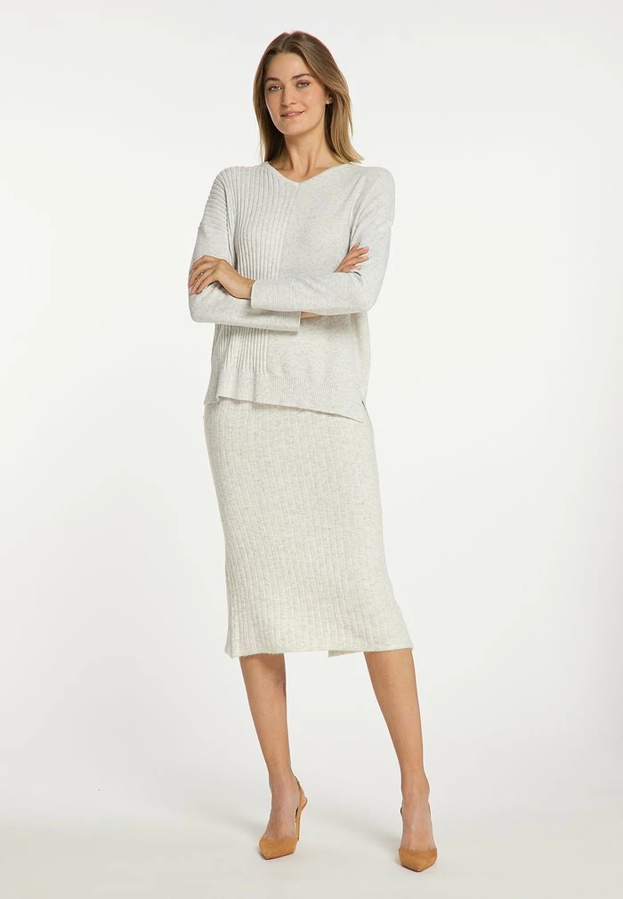 USHA LYNNEA - Pullover - Hellgrau Melange 2 USHA LYNNEA - Pullover - Hellgrau Melange – Image 2