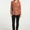 USHA QISHA - Blouse - Rostrot Mehrfarbig -Usha Elegant Magasin 0f4e04c659704b2c80c06d7f26683383