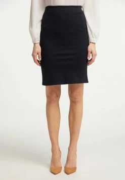 USHA VERNOLE - Jupe Crayon - Marine