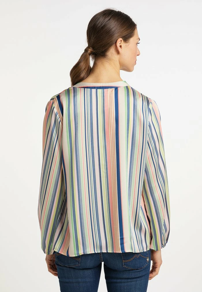 Usha Blouse - Blau Grün Mehrfarbig 3 Usha Blouse - Blau Grün Mehrfarbig – Image 3