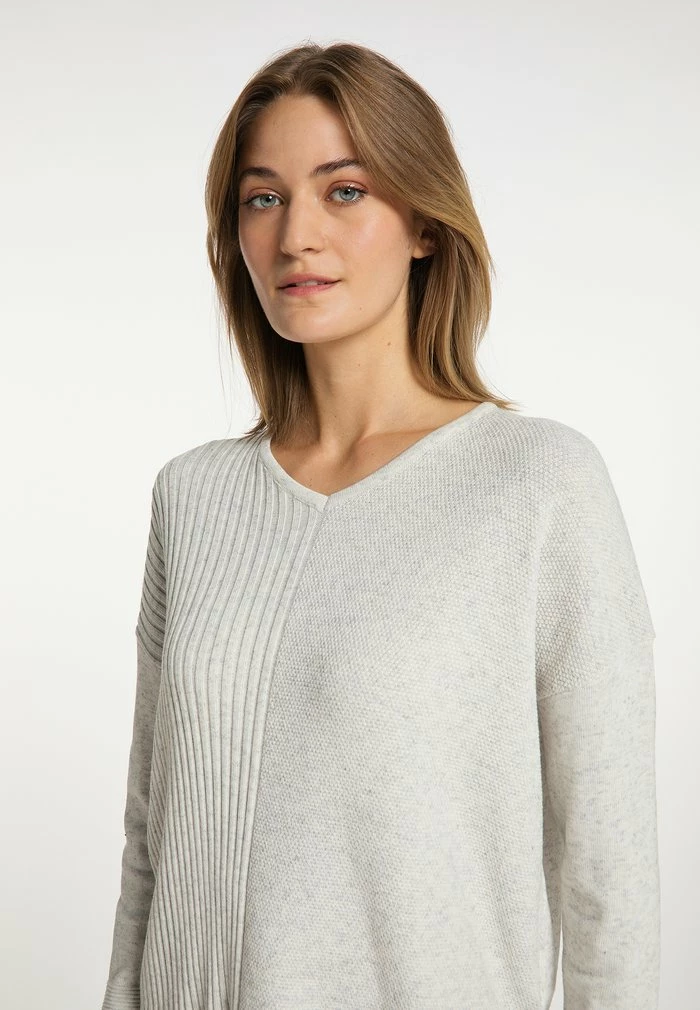 USHA LYNNEA - Pullover - Hellgrau Melange 4 USHA LYNNEA - Pullover - Hellgrau Melange – Image 4