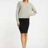 USHA NOWLES - Robe Pull - Silbergrau -Usha Elegant Magasin 16413c2906b7404680ee750364147e6e