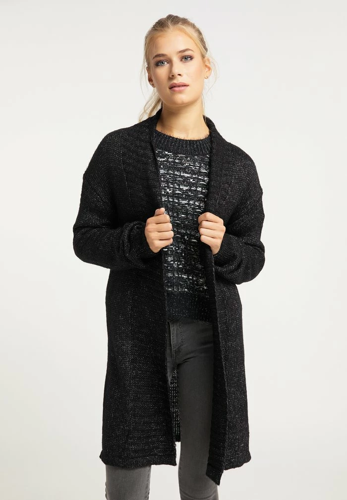 Usha Gilet - Schwarz Melange 1 Usha Gilet - Schwarz Melange