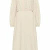 Usha LANGARM - Robe De Jour - Creme -Usha Elegant Magasin 1ca3b2e6dd4b49daa54fff8fbf00c71b