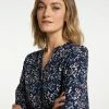 USHA QISHA - Blouse - Dunkelblau Mehrfarbig -Usha Elegant Magasin 1ead482a9065445aaba66bb3d06250a2