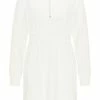 Usha Robe De Jour - Weiss -Usha Elegant Magasin 2299f80e08f243cebb9d5aa50bb7d5ec