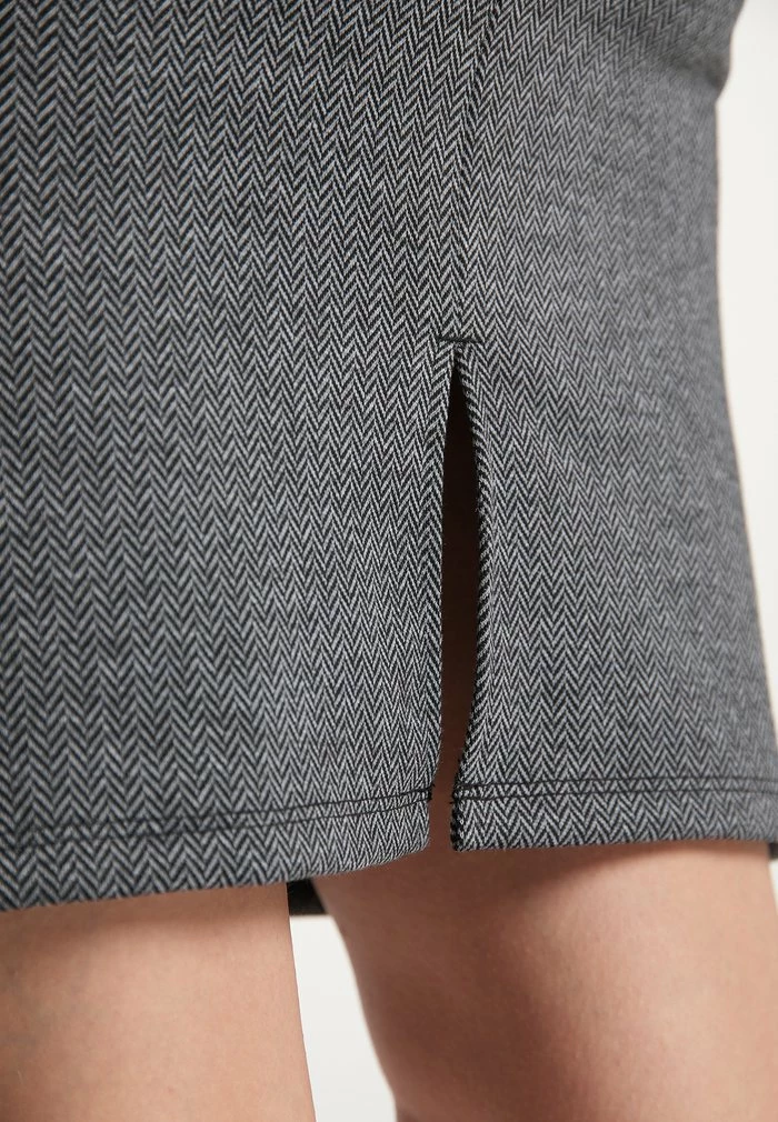 Usha Jupe Crayon - Schwarz Grau 4 Usha Jupe Crayon - Schwarz Grau – Image 4