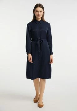 USHA QISHA - Robe Chemise - Marine