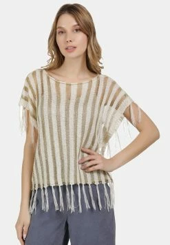 Usha T-shirt Imprimé - Wollweiss