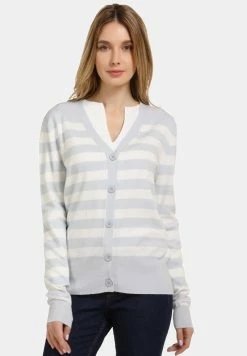 Usha Gilet - Light Blue Off-white