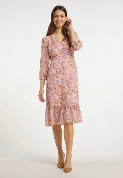 Usha Robe De Jour - Rosa Mehrfarbig