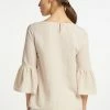 Usha MIT TROMPETENÄRMELN - Blouse - Creme -Usha Elegant Magasin 2c1b6ffd6d0444789f6e9999a545f0c4