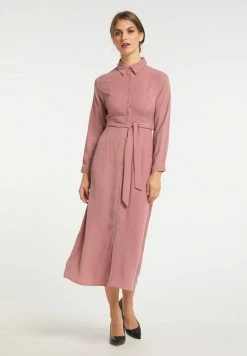 Usha Robe Chemise - Dunkelrosa