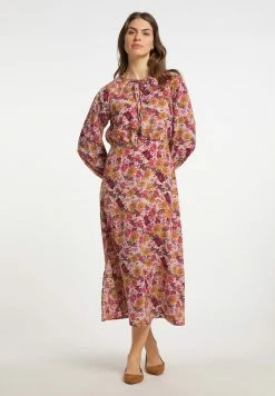 Usha Robe De Jour - Wollweiss Mehrfarbig