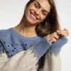 USHA FENIA - Pullover - Blau Mehrfarbig -Usha Elegant Magasin 2e04807ea9a64252b06b0ce9e0214b7e
