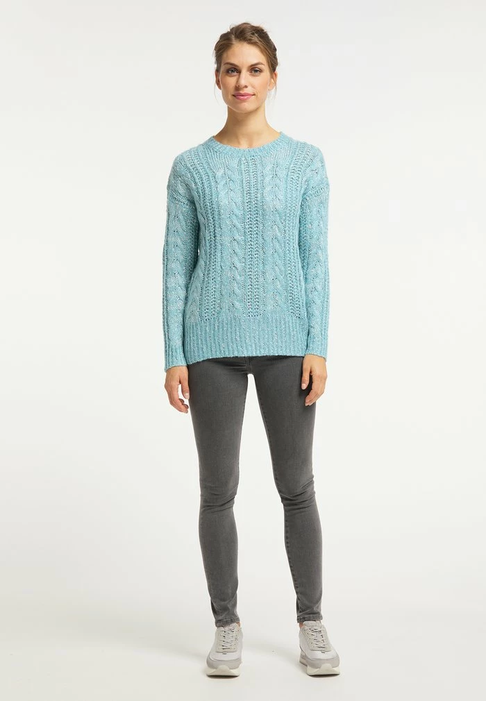 Usha Pullover - Türkis 2 Usha Pullover - Türkis – Image 2