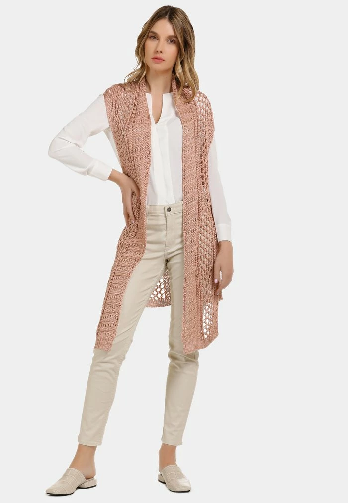 Usha LONGWESTE - Gilet - Pink 2 Usha LONGWESTE - Gilet - Pink – Image 2