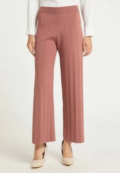 Usha Pantalon Classique - Dunkelrosa