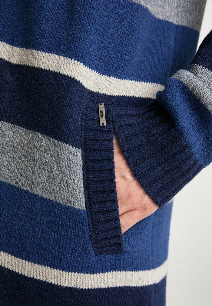 USHA FENIA - Gilet - Marine Mehrfarbig 4 USHA FENIA - Gilet - Marine Mehrfarbig – Image 4