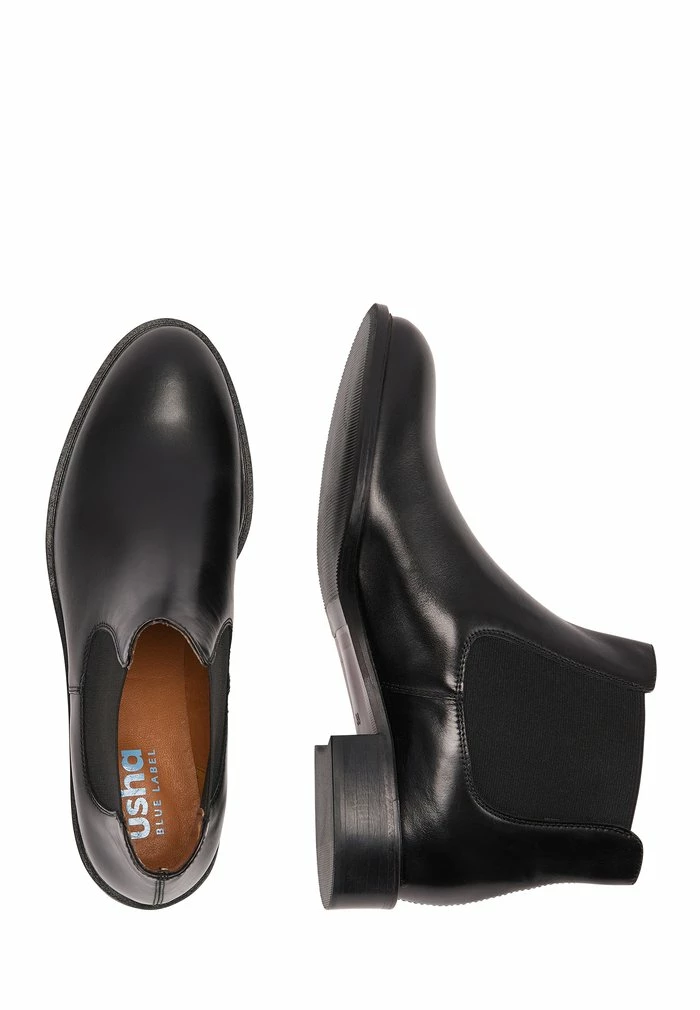 Usha Boots à Talons - Schwarz 3 Usha Boots à Talons - Schwarz – Image 3