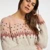 USHA FENIA - Pullover - Rosa Mehrfarbig -Usha Elegant Magasin 3cbff1959da84cf9a308edb53b25bf11