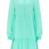 USHA QISHA - Robe De Jour - Aqua -Usha Elegant Magasin 3d8a294da08443f2b8e2933b61be3295