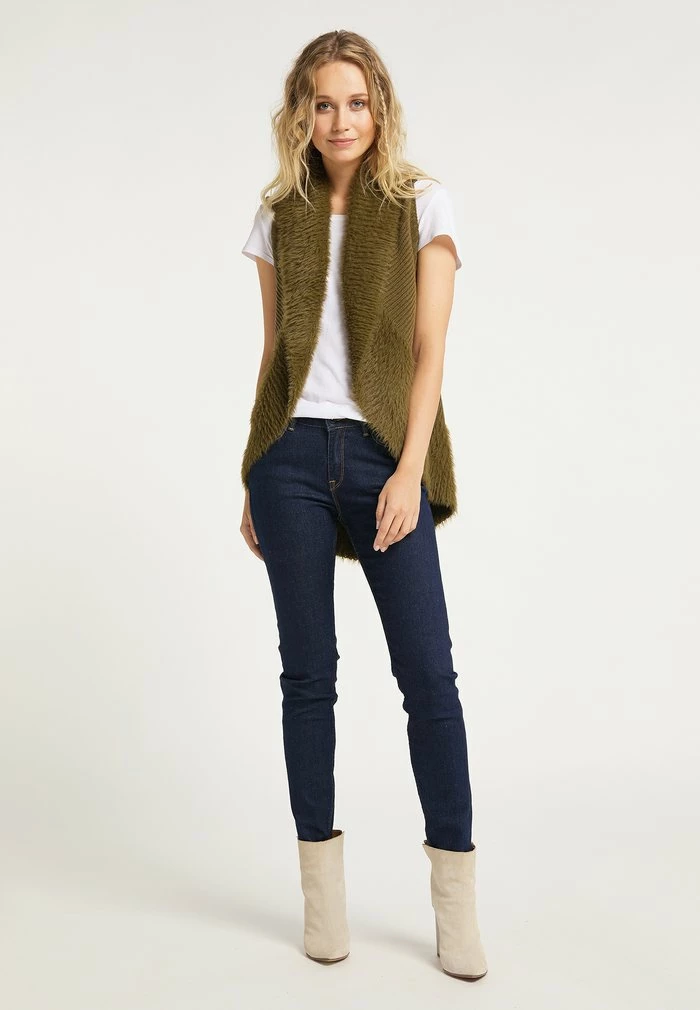 Usha Veste Sans Manches - Oliv 2 Usha Veste Sans Manches - Oliv – Image 2