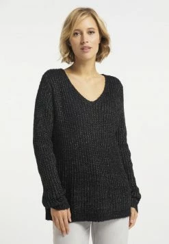 Usha Pullover - Schwarz Melange