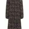 USHA QISHA - Robe De Jour - Schwarz Mehrfarbig -Usha Elegant Magasin 4038312448ea40f38c99ebb9a0513c41