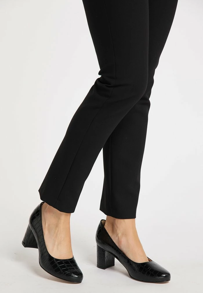 Usha Escarpins - Schwarz Krokodil 1 Usha Escarpins - Schwarz Krokodil