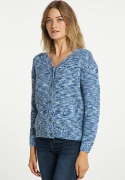 USHA LYNNEA - Gilet - Blau Mehrfarbig