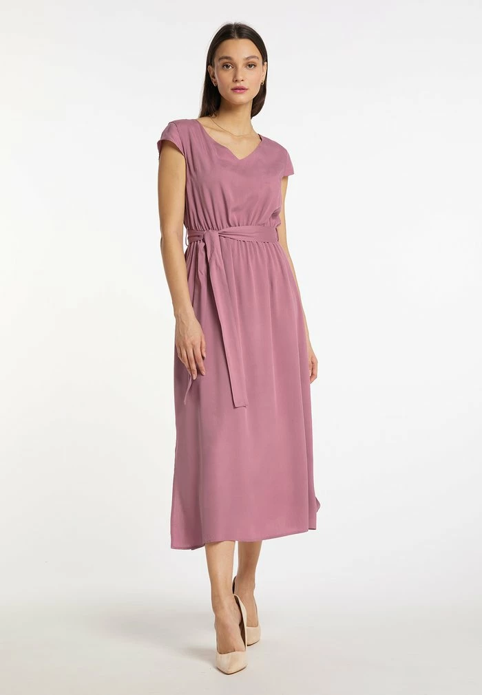 Usha Robe De Jour - Dunkelrosa 1 Usha Robe De Jour - Dunkelrosa