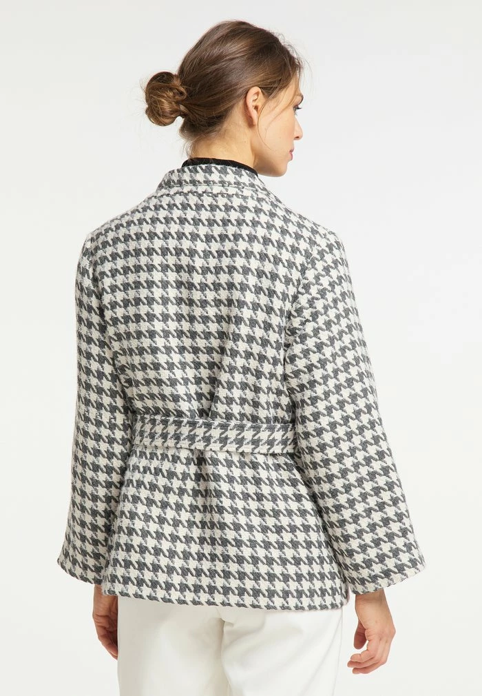 Usha Manteau Court - Grau Weiss 3 Usha Manteau Court - Grau Weiss – Image 3