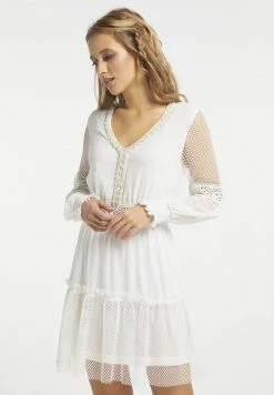 Usha Robe De Jour - Wollweiss