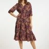 Usha MIT BLUMENPRINT - Robe De Jour - Schwarz Mehrfarbig 6 Usha MIT BLUMENPRINT - Robe De Jour - Schwarz Mehrfarbig -Usha Elegant Magasin 4f8362c768b24357bdd6466d1ddcac3e