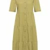 Usha Robe Chemise - Green Light Green 9 Usha Robe Chemise - Green Light Green -Usha Elegant Magasin 5145d193cfc34468aab378e78f01d2eb
