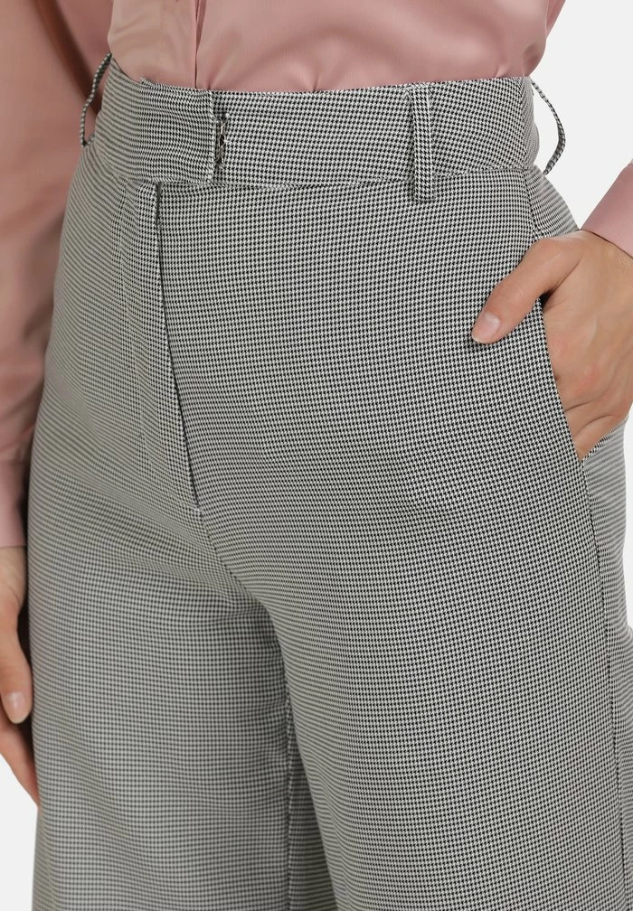 Usha Pantalon Classique - Schwarz Weiss 4 Usha Pantalon Classique - Schwarz Weiss – Image 4