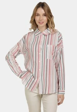 Usha Chemisier - Rot Gestreift