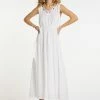 Usha Robe Longue - Weiss -Usha Elegant Magasin 58a18035b7c944ed8c4ce1fbe28baf7b
