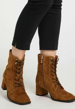 Usha Bottines à Lacets - Cognac