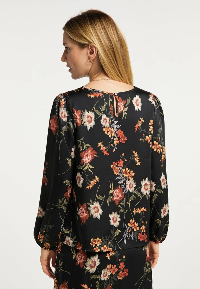 USHA QISHA - T-shirt à Manches Longues - Schwarz Mehrfarbig 3 USHA QISHA - T-shirt à Manches Longues - Schwarz Mehrfarbig – Image 3