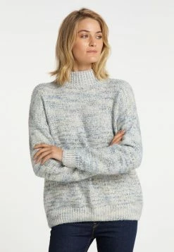 USHA FENIA - Pullover - Blau Mehrfarbig