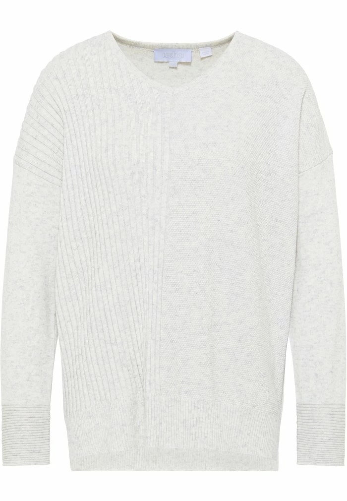 USHA LYNNEA - Pullover - Hellgrau Melange 5 USHA LYNNEA - Pullover - Hellgrau Melange – Image 5