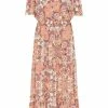 Usha Robe Longue - Rosa Mehrfarbig -Usha Elegant Magasin 5ed624f2b01d4268bdd2010752038f71