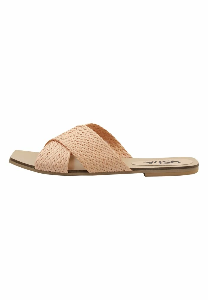 Usha Mules - Beige, Light Brown 2 Usha Mules - Beige, Light Brown – Image 2
