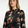 USHA QISHA - Robe De Jour - Schwarz Mehrfarbig -Usha Elegant Magasin 5f6c05c0ce5b4d44bf79d4938d096b9a